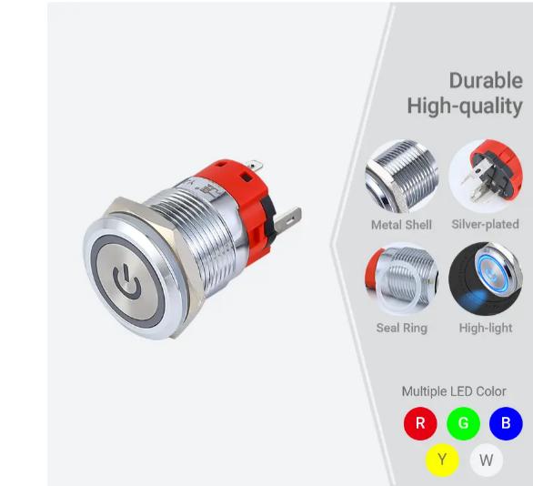 سوئیچ دکمه ای 19 میلی متری 3a